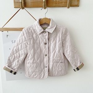Burberry girl jacket plaid 3 yr like new